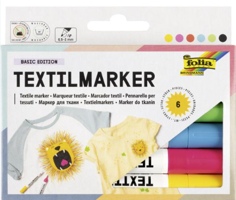 Potloden voor textiel x6